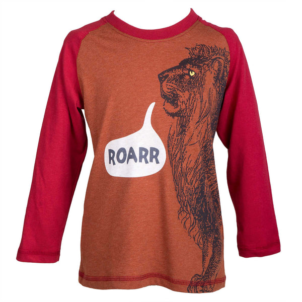 'Roar' long sleeve top – rust
