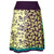 A-line Purple protea short skirt