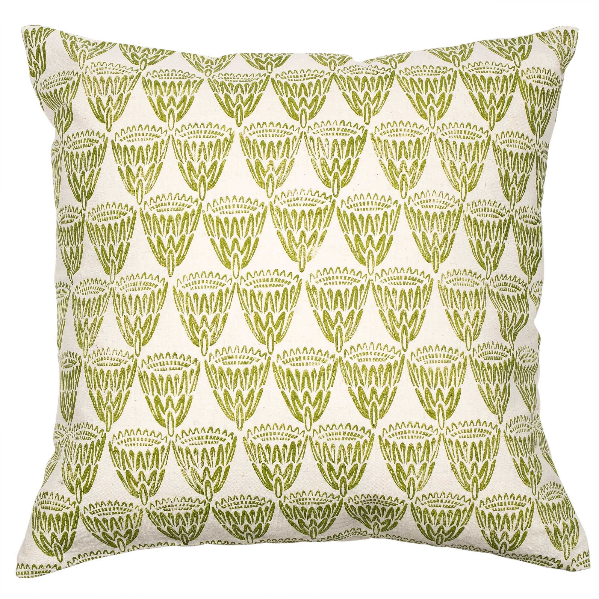 Green King Protea cushion