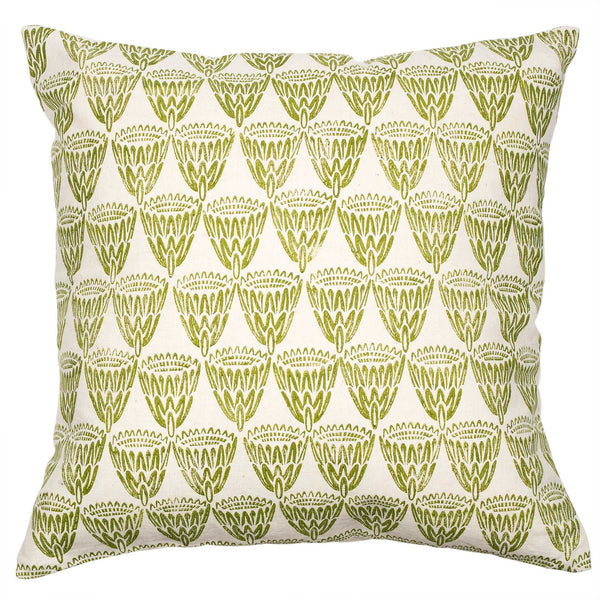 Green King Protea cushion