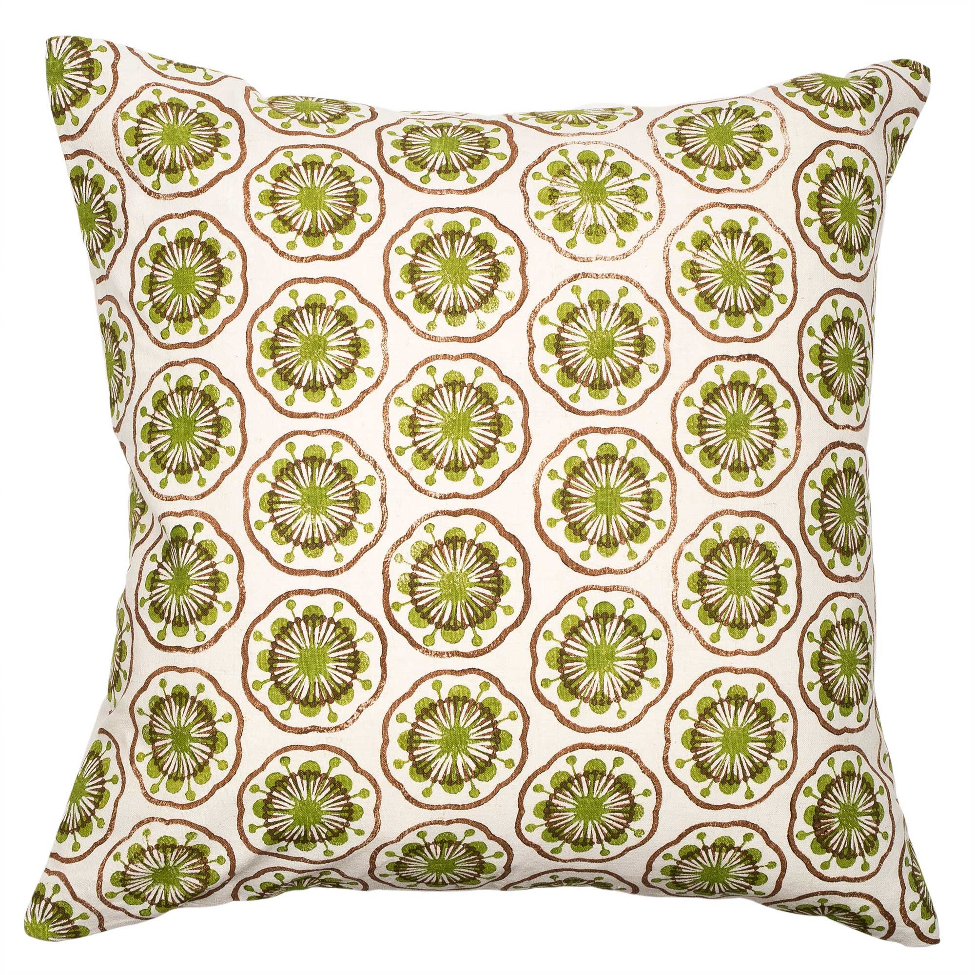 Green & Brown Atomic cushion
