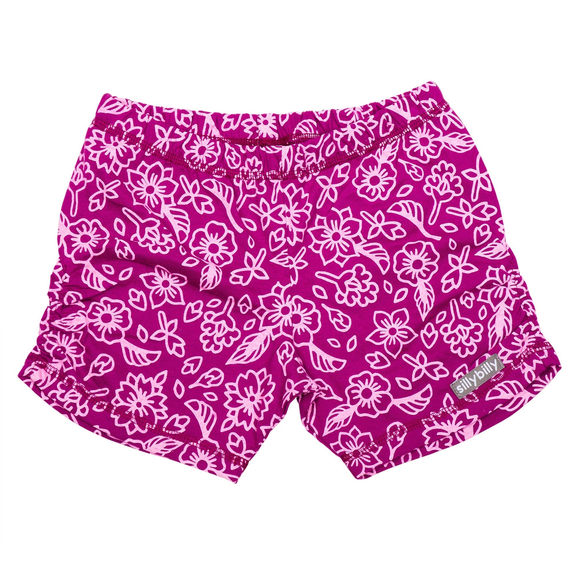 Flower Fun slinky shorts (grape)