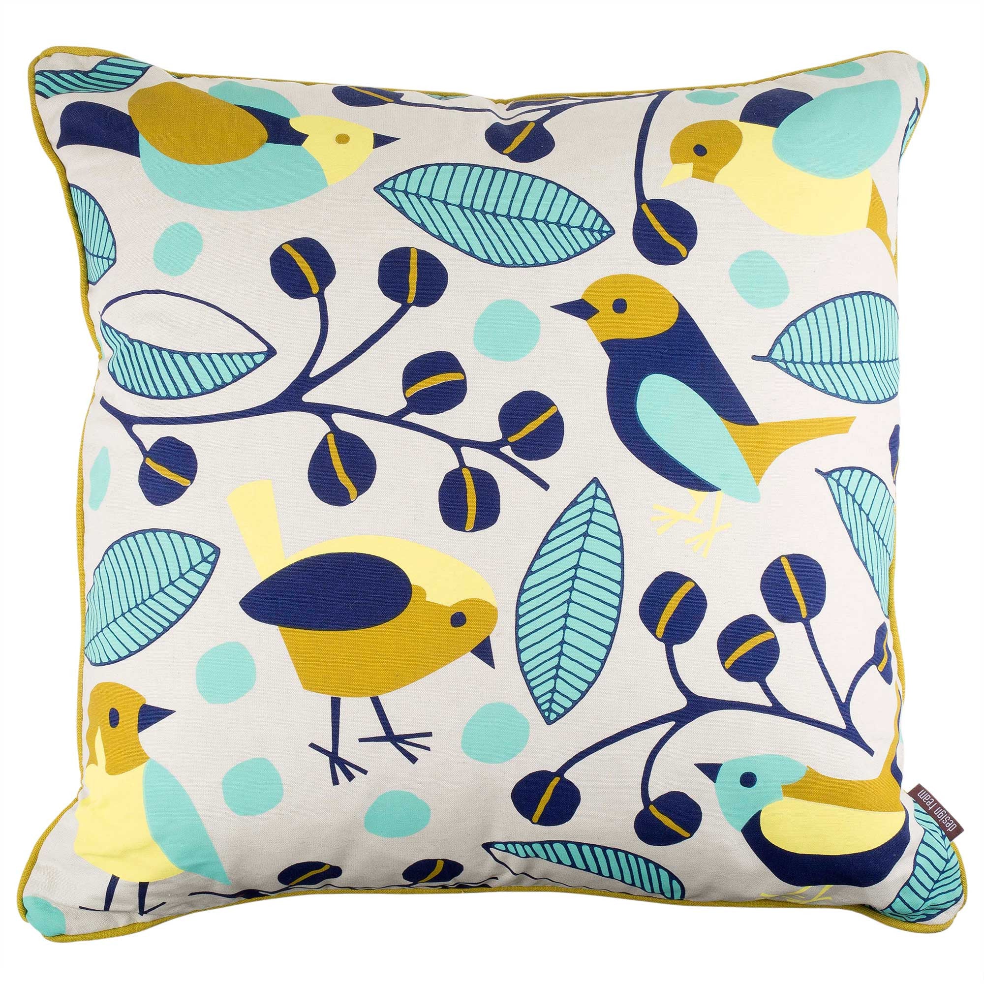 Aqua Garden Birds cushion