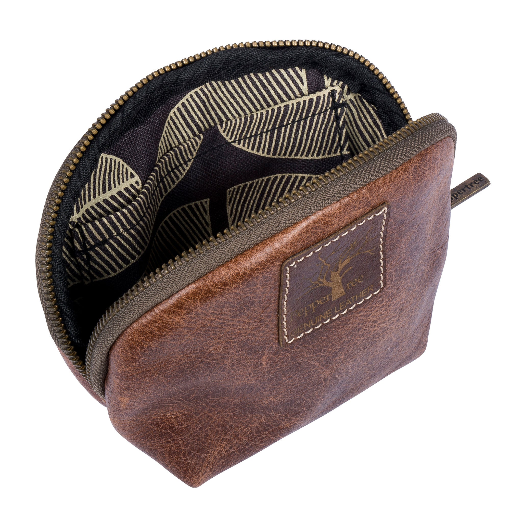 Men's leather pouch purse