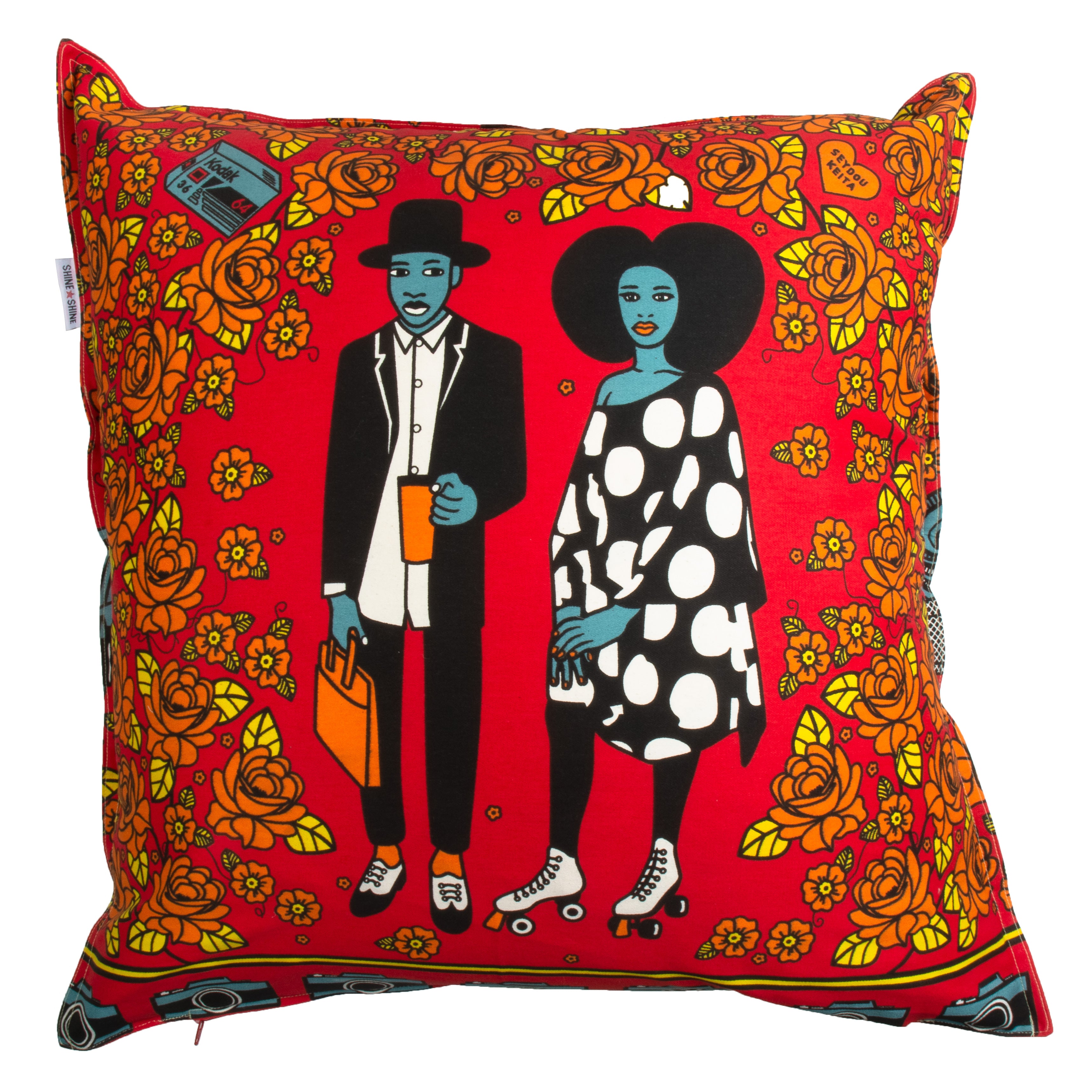 Mickey & Mercy red cushion cover