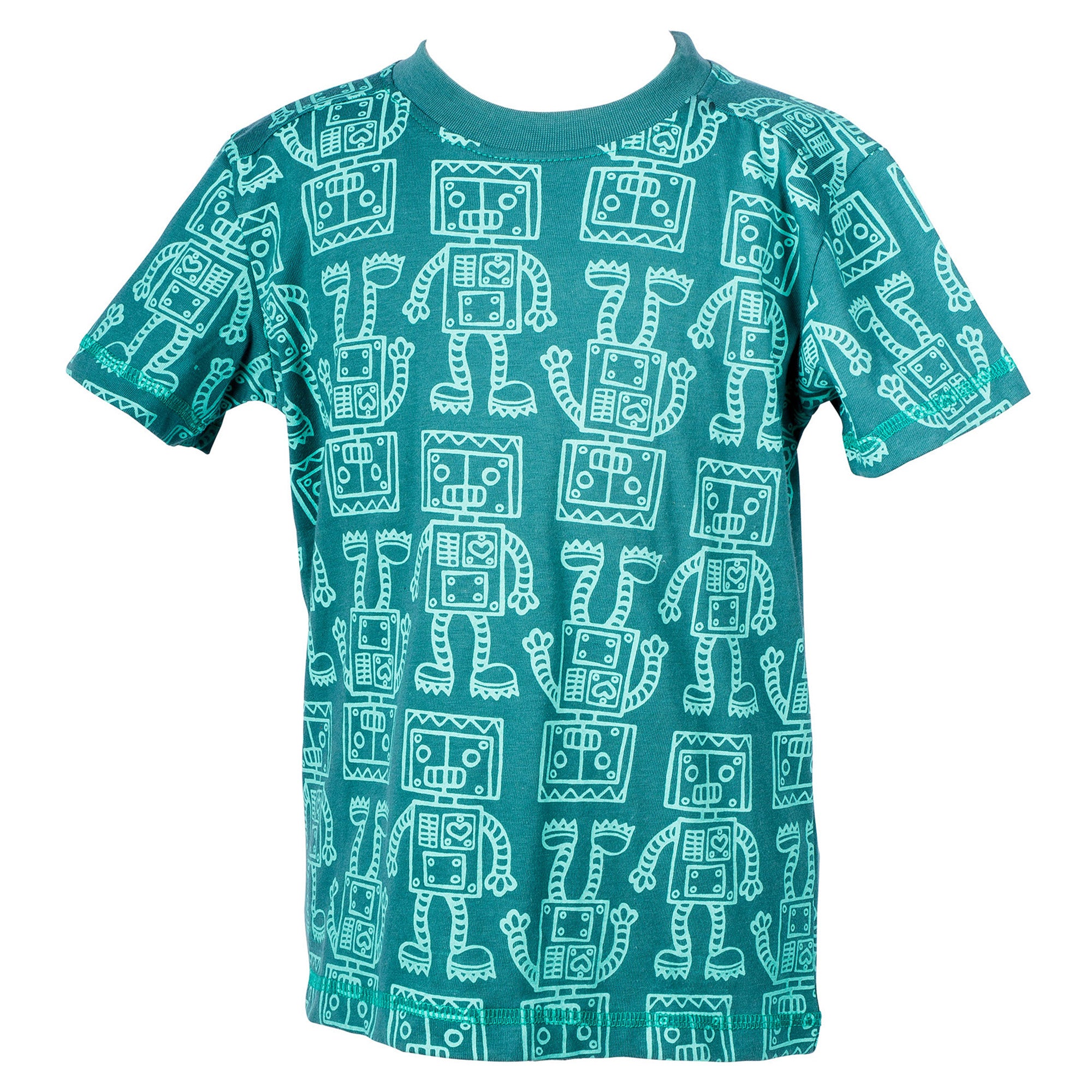 Green Robots boy's t-shirt