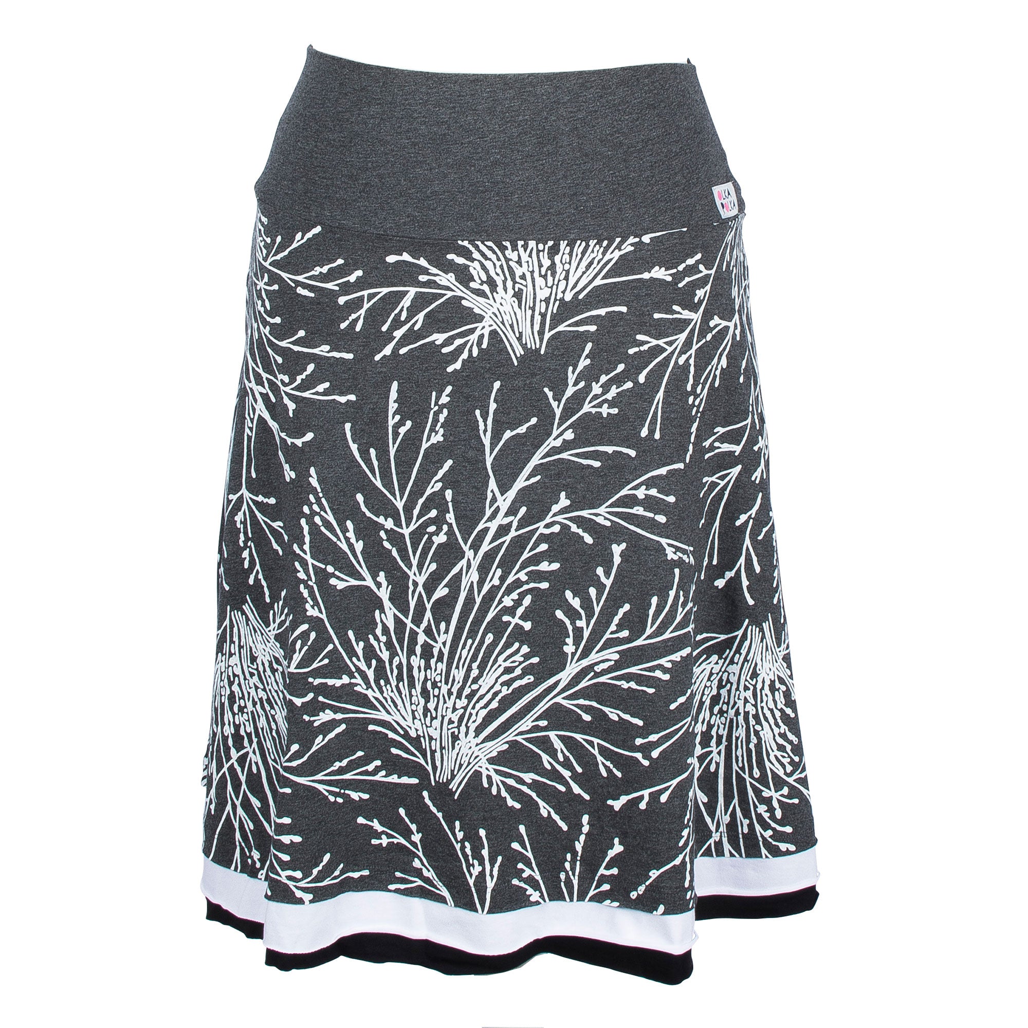 Grey coral bush skirt