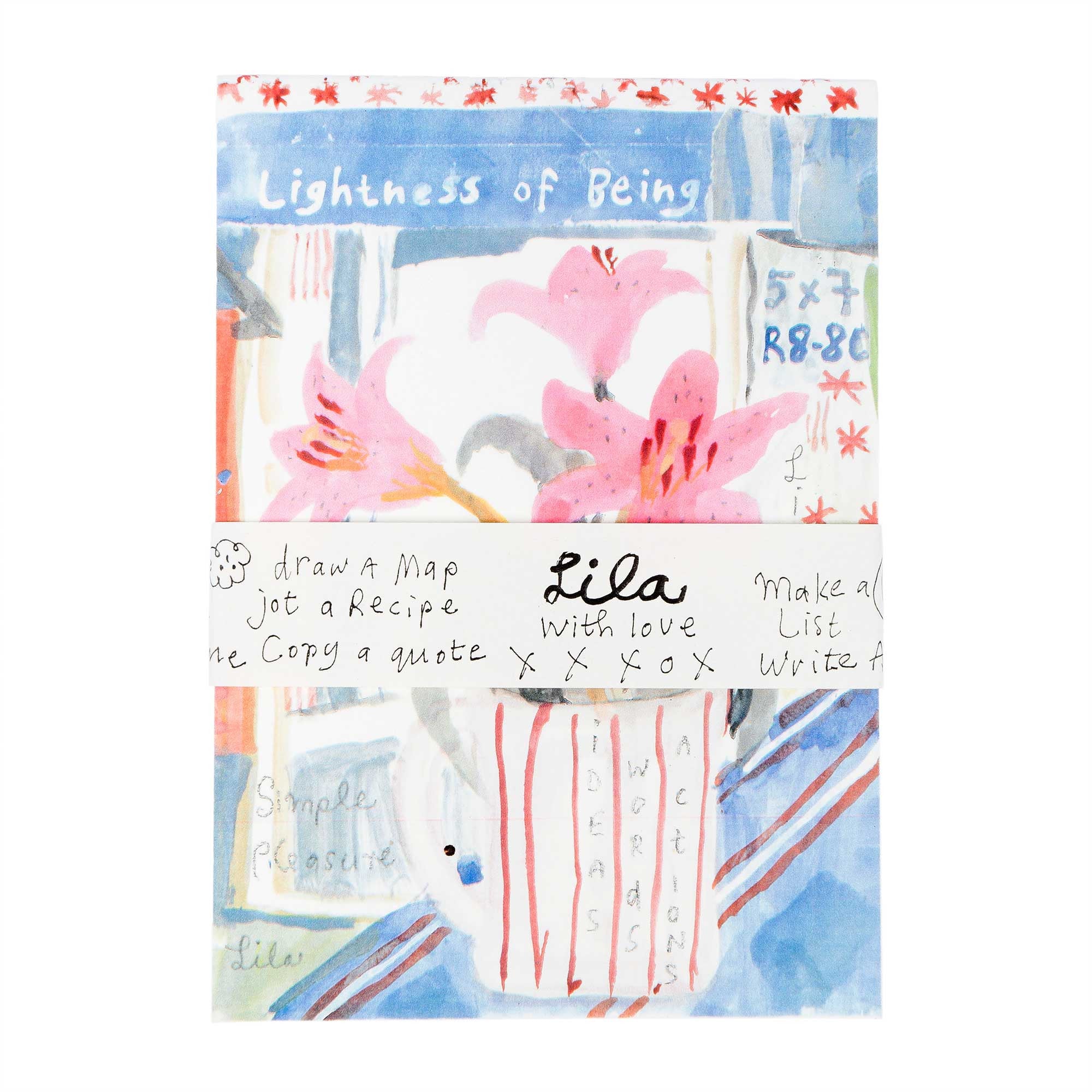 Lilies notepad